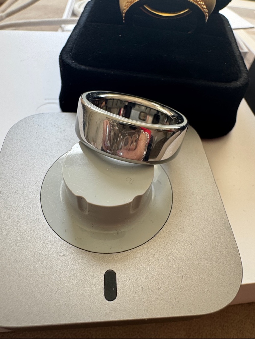 Excellent Oura Ring Gen 4 Silver Sz 8